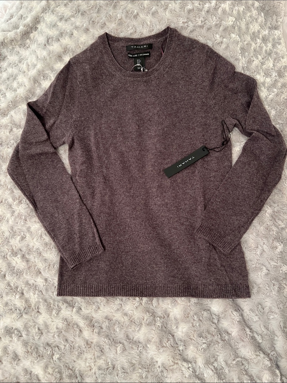 Tahari Pure Luxe 100% Cashmere Sweater Size Small NWT